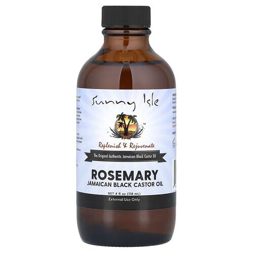 Sunny Isle, Rosemary Jamaican Black Castor Oil, 4 fl oz (118 ml)