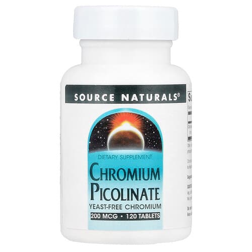 Source Naturals, Chromium Picolinate , 200 mcg, 120 Tablets