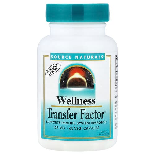 Source Naturals, Wellness Transfer Factor™, 125 mg, 60 Vegi Capsules