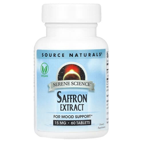 Source Naturals, Serene Science®, Saffron Extract, 15 mg, 60 Tablets