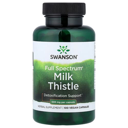 Swanson Vitamins, Full Spectrum® Milk Thistle, 500 mg, 100 Vegan Capsules