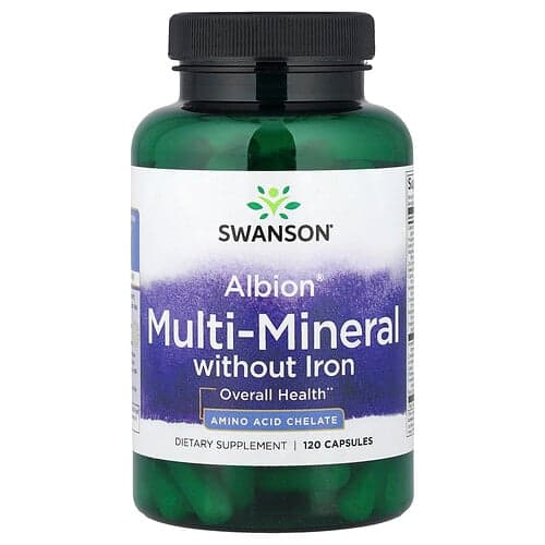 Swanson Vitamins, Albion® Multi-Mineral without Iron, 120 Capsules