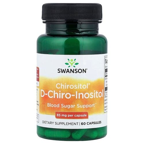 Swanson Vitamins, Chirositol® D-Chiro-Inositol, 85 mg, 60 Capsules
