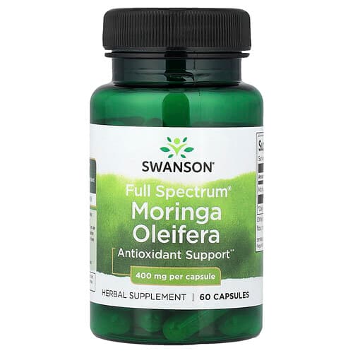 Swanson Vitamins, Full Spectrum® Moringa Oleifera, 400 mg, 60 Capsules