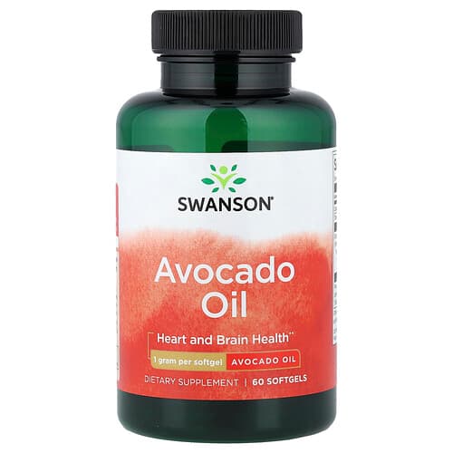 Swanson Vitamins, Avocado Oil, 1 g, 60 Softgels