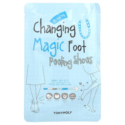 TonyMoly, Changing U Magic Foot Peeling Shoes, 1 Pair, 0.60 oz (17 g) Each